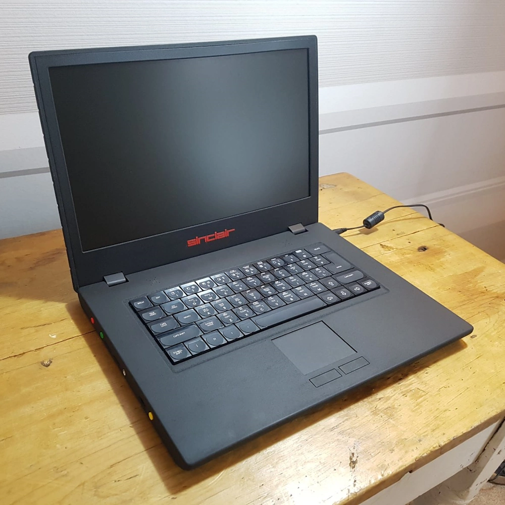 The fully-assembled 3D printed laptop