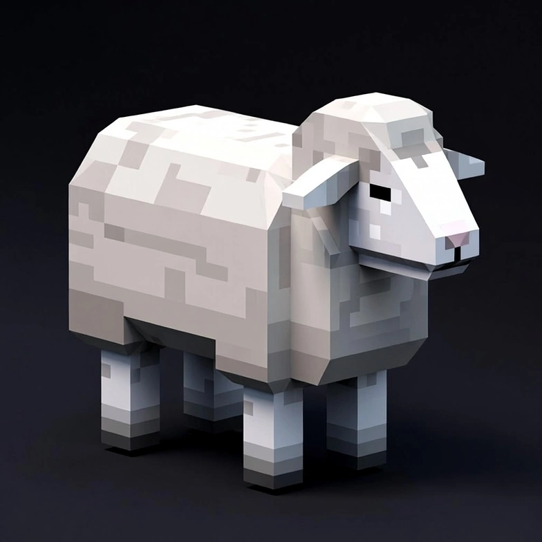 A GLB file saved to the 3DS format