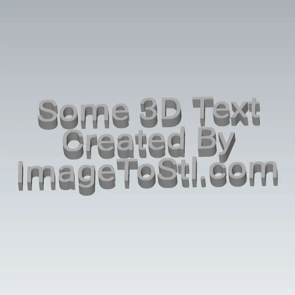 Beberapa teks 3D