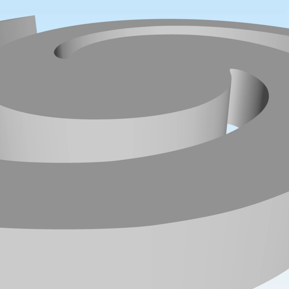 The tool creates clean and smooth edges in the 3D model